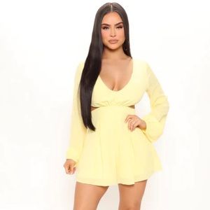 Perfect Days Romper - Yellow